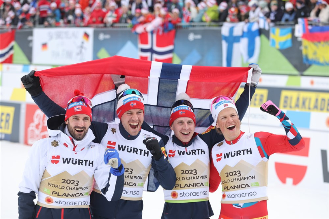 Norvežani zanesljivo do štafetnega zlata