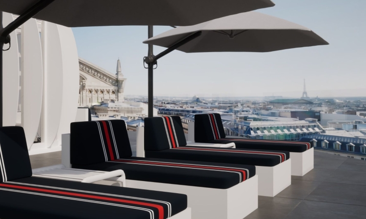 Air France odpira poletno restavracijo na strehi Galeries Lafayette v Parizu